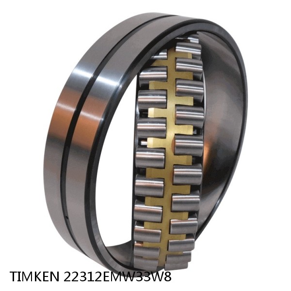 22312EMW33W8 TIMKEN Spherical Roller Bearings Brass Cage