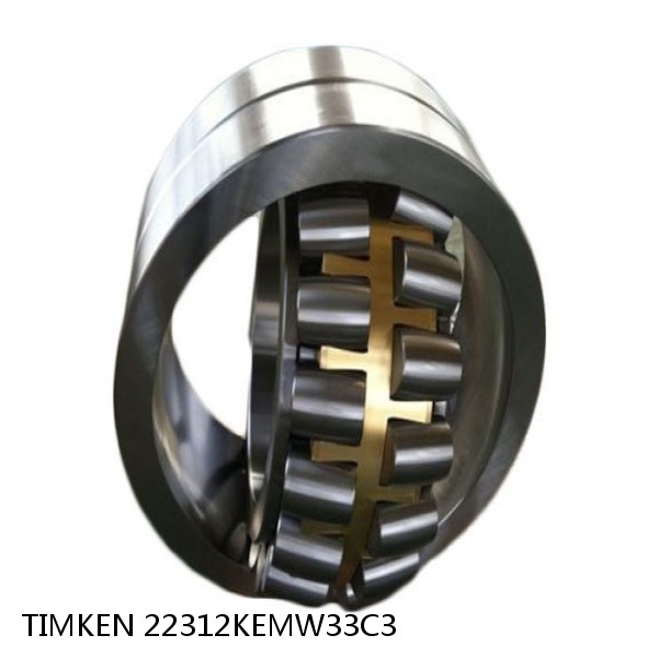 22312KEMW33C3 TIMKEN Spherical Roller Bearings Brass Cage