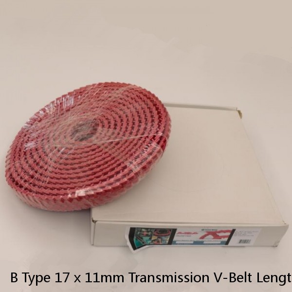 B Type 17 x 11mm Transmission V-Belt Length B600-B3000 Metric Transmission Belt