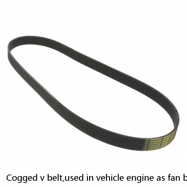 Cogged v belt,used in vehicle engine as fan belt,alternator belt or industrial machine