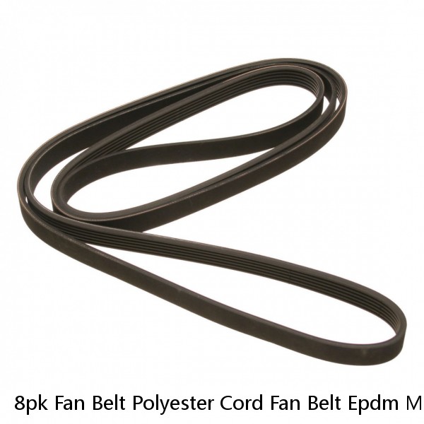 8pk Fan Belt Polyester Cord Fan Belt Epdm Multi Rib Belt