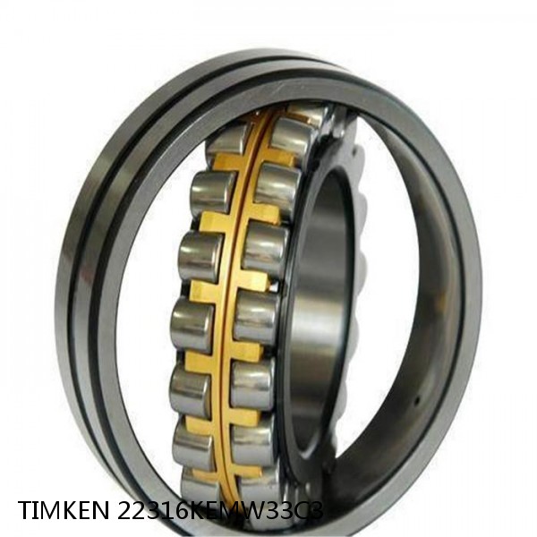 22316KEMW33C3 TIMKEN Spherical Roller Bearings Brass Cage