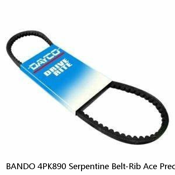 BANDO 4PK890 Serpentine Belt-Rib Ace Precision Engineered V-Ribbed Belt  (Fits: Toyota) #1 small image