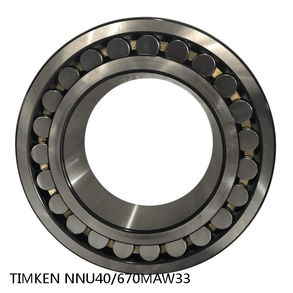 NNU40/670MAW33 TIMKEN Spherical Roller Bearings Brass Cage #1 image