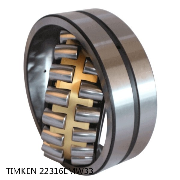 22316EMW33 TIMKEN Spherical Roller Bearings Brass Cage #1 image